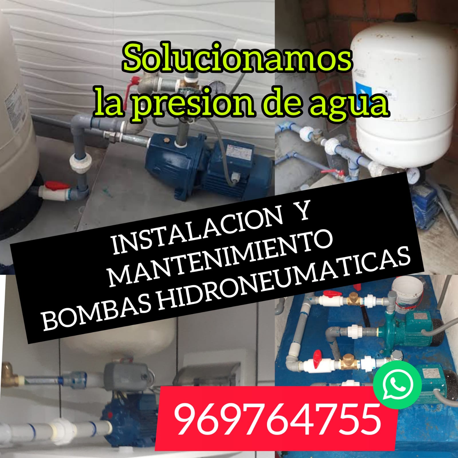 INSTALAMOS BOMBA HIDRIONEUMATICA MANTENIMIENTO WSAP 969764755